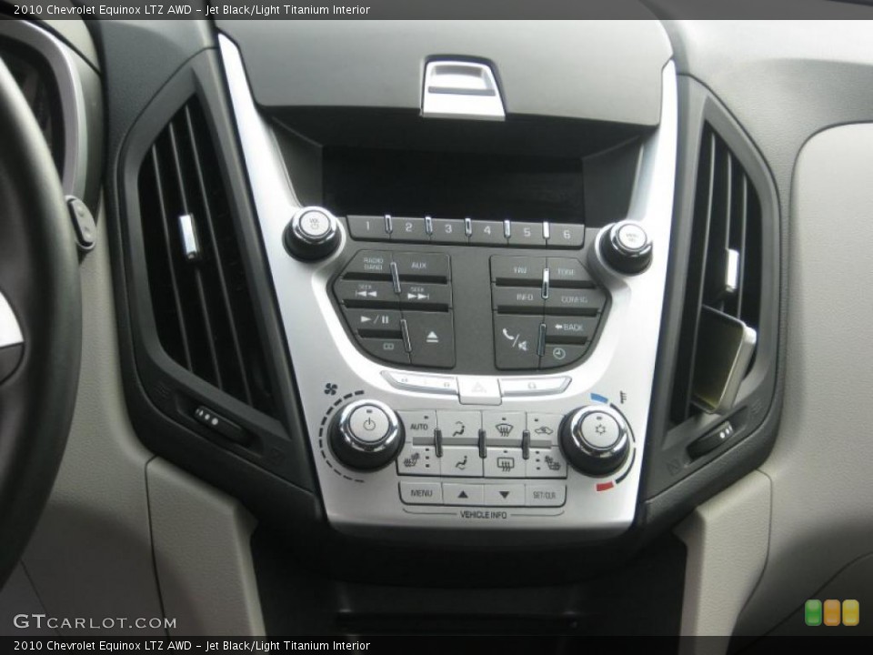 Jet Black/Light Titanium Interior Controls for the 2010 Chevrolet Equinox LTZ AWD #39632354