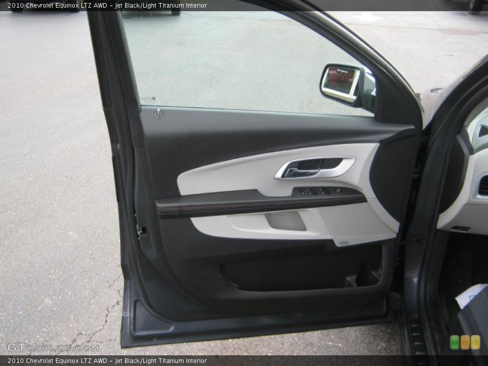 Jet Black/Light Titanium Interior Door Panel for the 2010 Chevrolet Equinox LTZ AWD #39632474