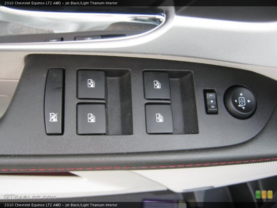 Jet Black/Light Titanium Interior Controls for the 2010 Chevrolet Equinox LTZ AWD #39632490