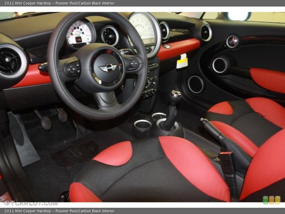 Rooster Red/Carbon Black Interior Photo for the 2011 Mini Cooper Hardtop #39632890