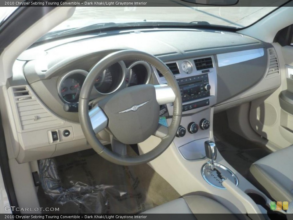 Dark Khaki/Light Graystone Interior Photo for the 2010 Chrysler Sebring Touring Convertible #39633150
