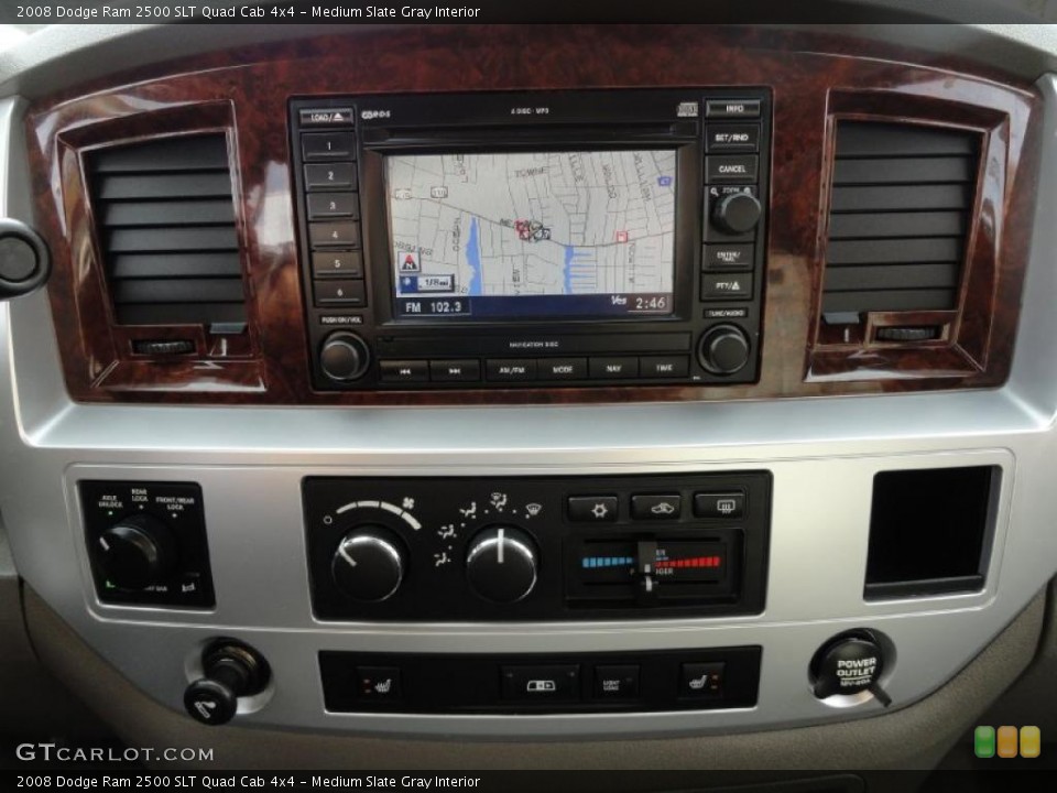 Medium Slate Gray Interior Navigation for the 2008 Dodge Ram 2500 SLT Quad Cab 4x4 #39633306