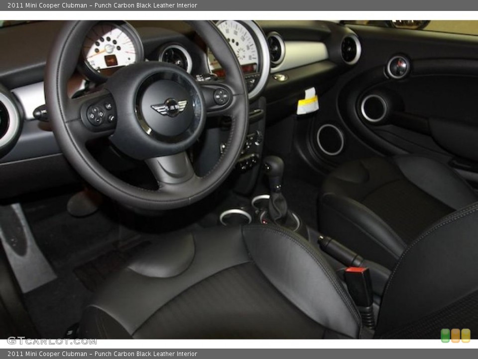 Punch Carbon Black Leather Interior Photo for the 2011 Mini Cooper Clubman #39633458