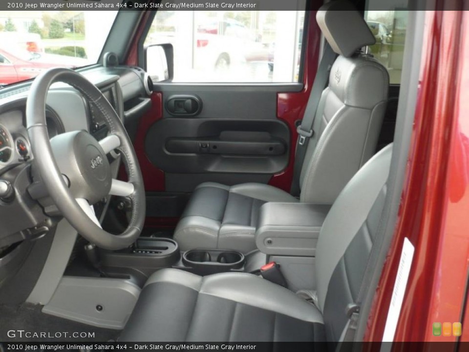 Dark Slate Gray/Medium Slate Gray Interior Photo for the 2010 Jeep Wrangler Unlimited Sahara 4x4 #39633998