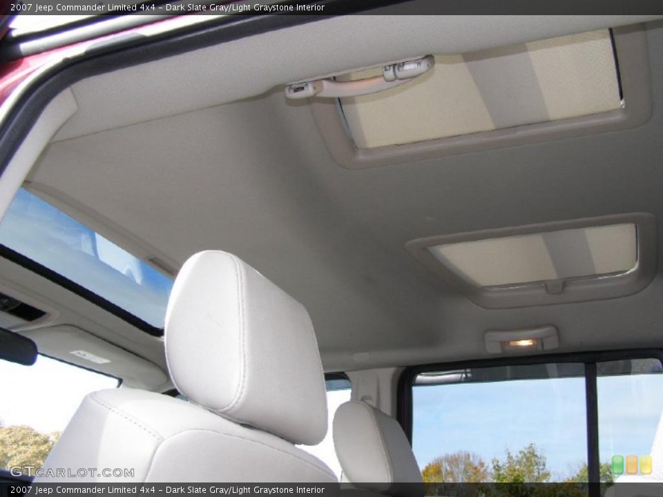 Dark Slate Gray/Light Graystone Interior Sunroof for the 2007 Jeep Commander Limited 4x4 #39635042