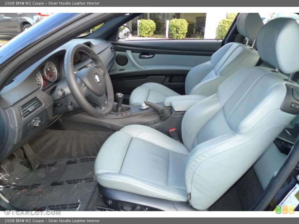 Silver Novillo Leather Interior Photo for the 2008 BMW M3 Coupe #39635314