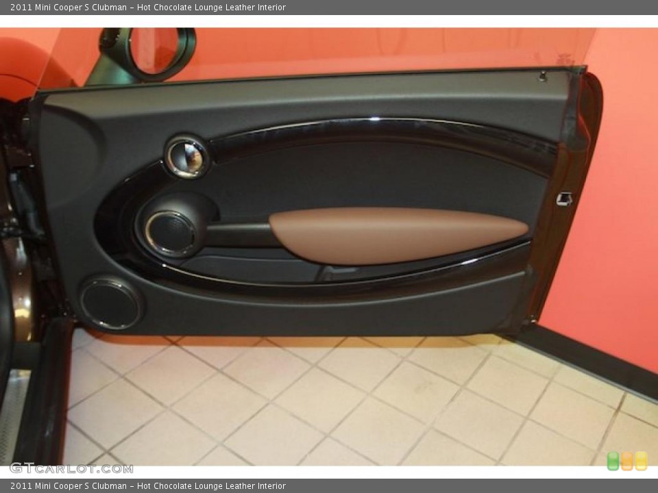 Hot Chocolate Lounge Leather Interior Door Panel for the 2011 Mini Cooper S Clubman #39635414