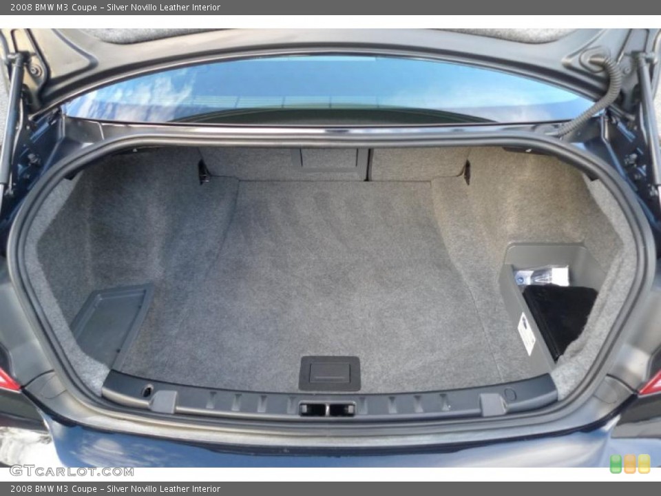 Silver Novillo Leather Interior Trunk for the 2008 BMW M3 Coupe #39635582