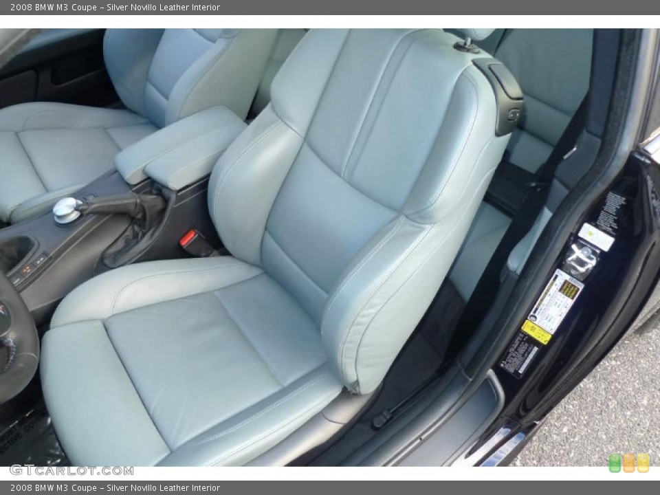 Silver Novillo Leather Interior Photo for the 2008 BMW M3 Coupe #39635634