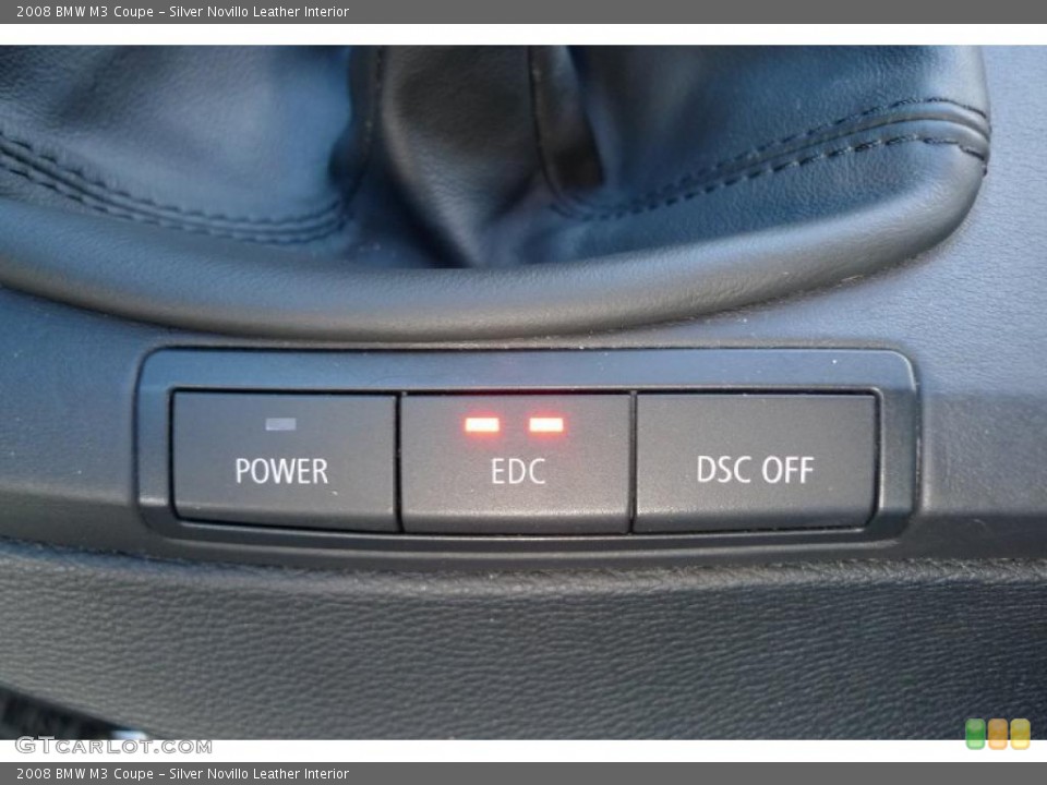 Silver Novillo Leather Interior Controls for the 2008 BMW M3 Coupe #39635922