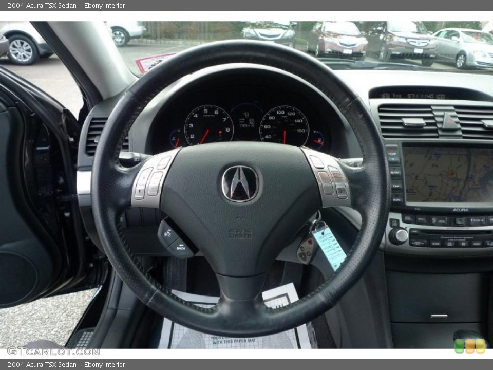 Ebony Interior Steering Wheel for the 2004 Acura TSX Sedan #39637450