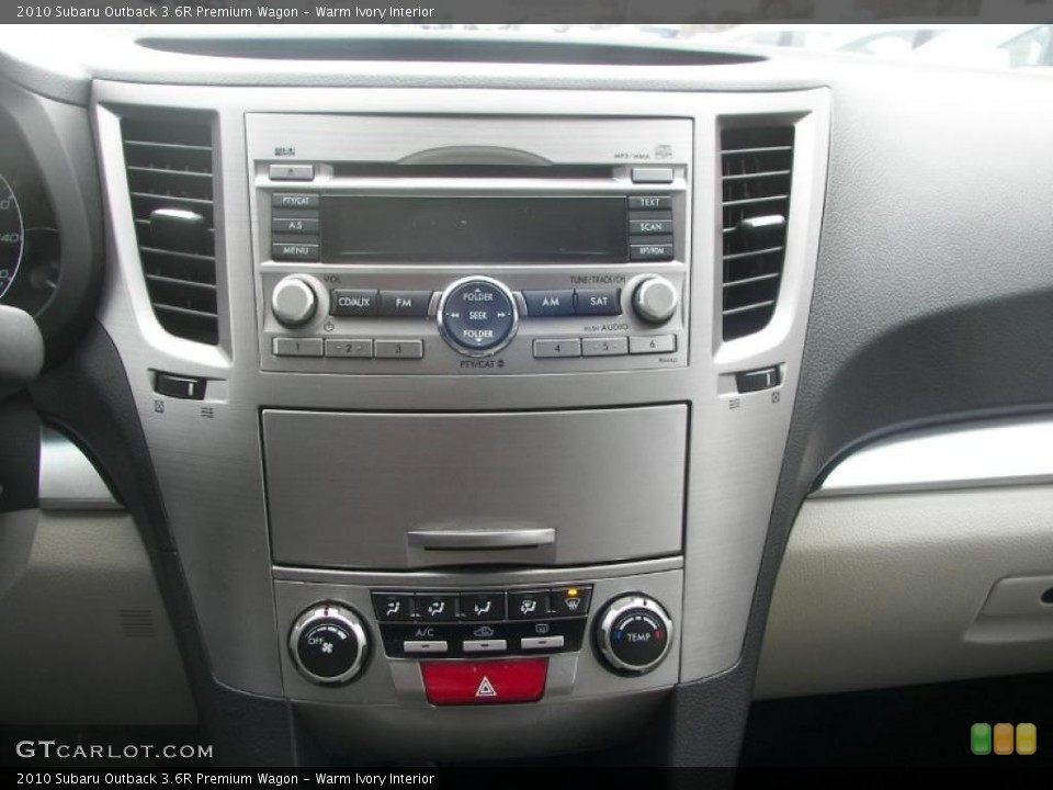Warm Ivory Interior Controls for the 2010 Subaru Outback 3.6R Premium Wagon #39638850