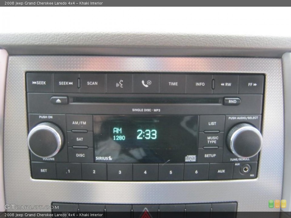 Khaki Interior Controls for the 2008 Jeep Grand Cherokee Laredo 4x4 #39641867
