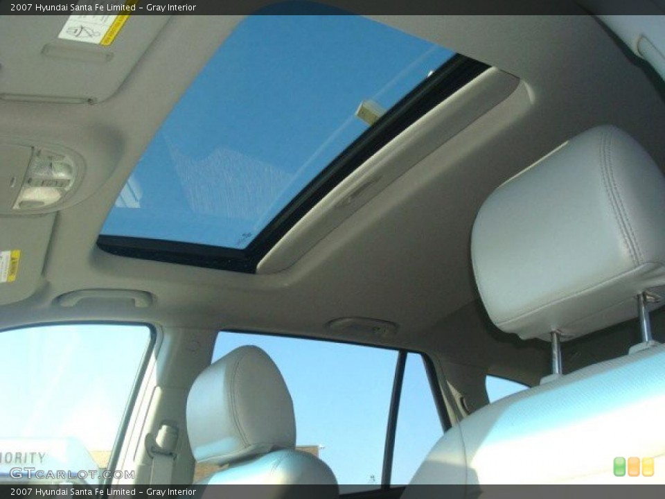 Gray Interior Sunroof for the 2007 Hyundai Santa Fe Limited #39642011