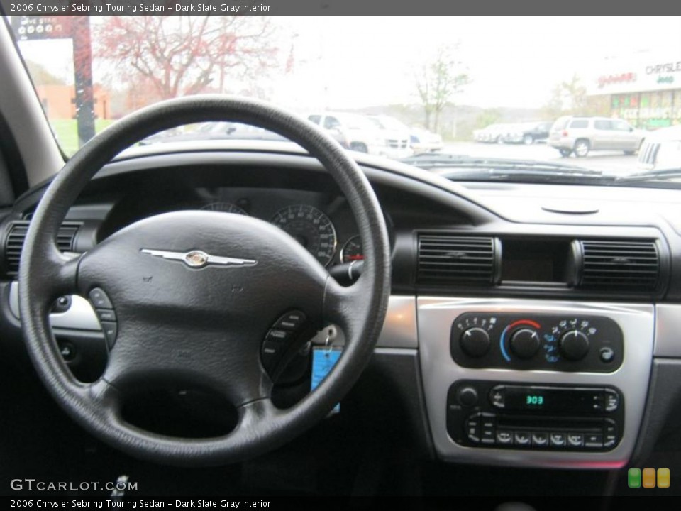 Dark Slate Gray Interior Dashboard for the 2006 Chrysler Sebring Touring Sedan #39642315