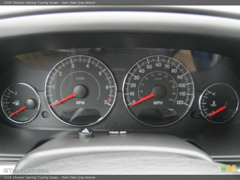 Dark Slate Gray Interior Gauges for the 2006 Chrysler Sebring Touring Sedan #39642627