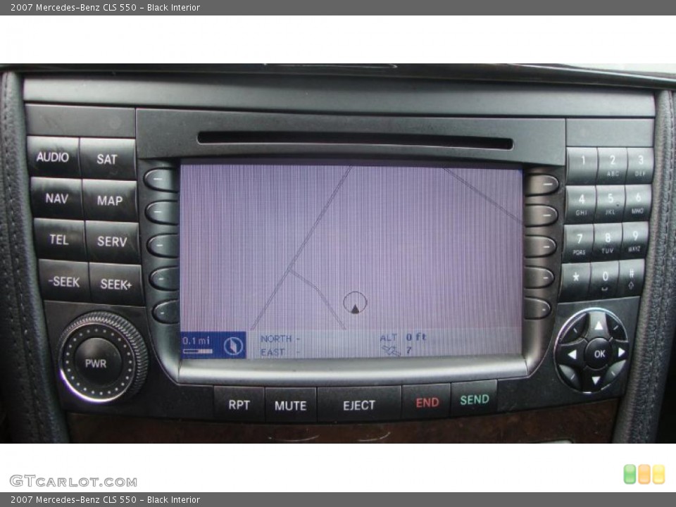 Black Interior Navigation for the 2007 Mercedes-Benz CLS 550 #39644343