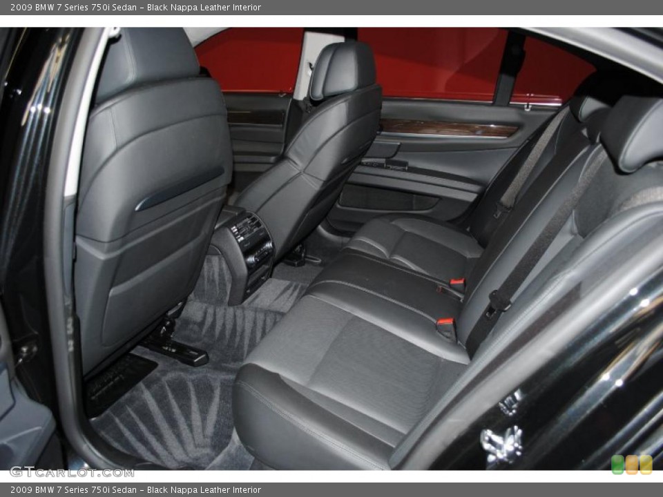 Black Nappa Leather Interior Photo for the 2009 BMW 7 Series 750i Sedan #39644831