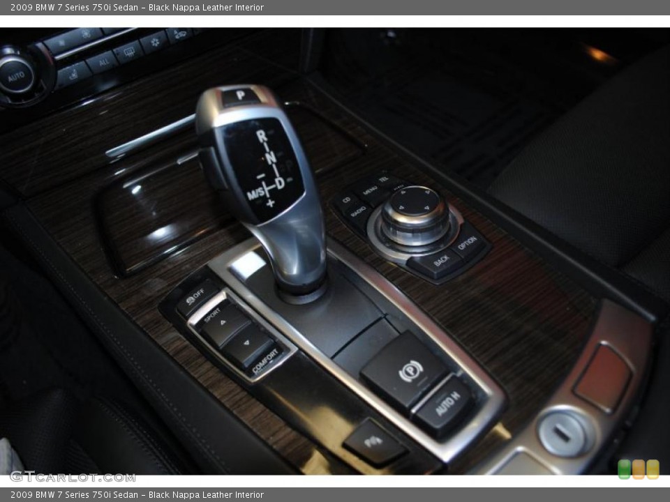 Black Nappa Leather Interior Transmission for the 2009 BMW 7 Series 750i Sedan #39644939