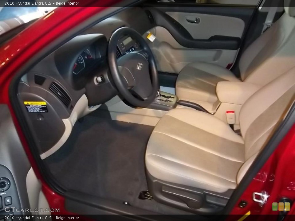 Beige Interior Photo for the 2010 Hyundai Elantra GLS #39645119