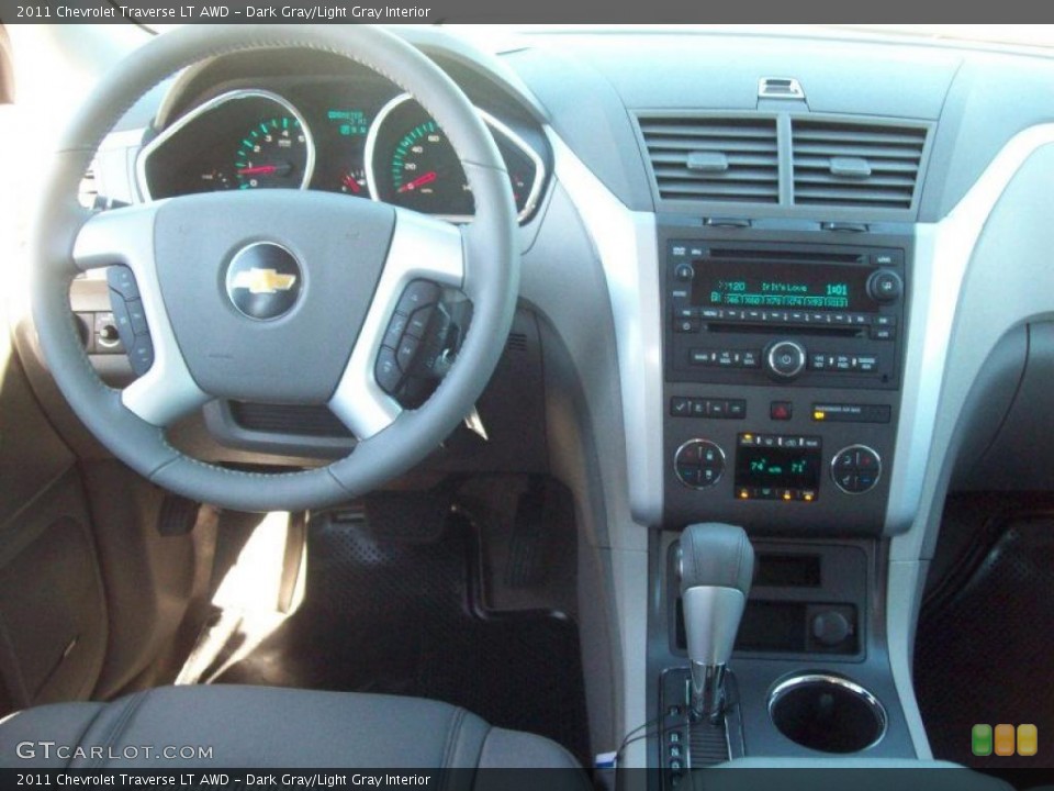 Dark Gray/Light Gray Interior Dashboard for the 2011 Chevrolet Traverse LT AWD #39646809