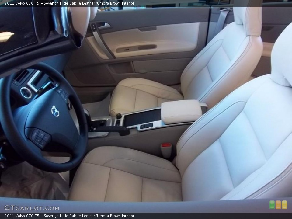 Soverign Hide Calcite Leather/Umbra Brown Interior Photo for the 2011 Volvo C70 T5 #39647040