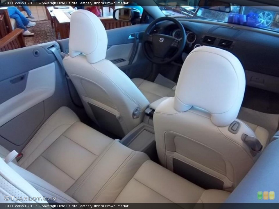 Soverign Hide Calcite Leather/Umbra Brown Interior Photo for the 2011 Volvo C70 T5 #39647073