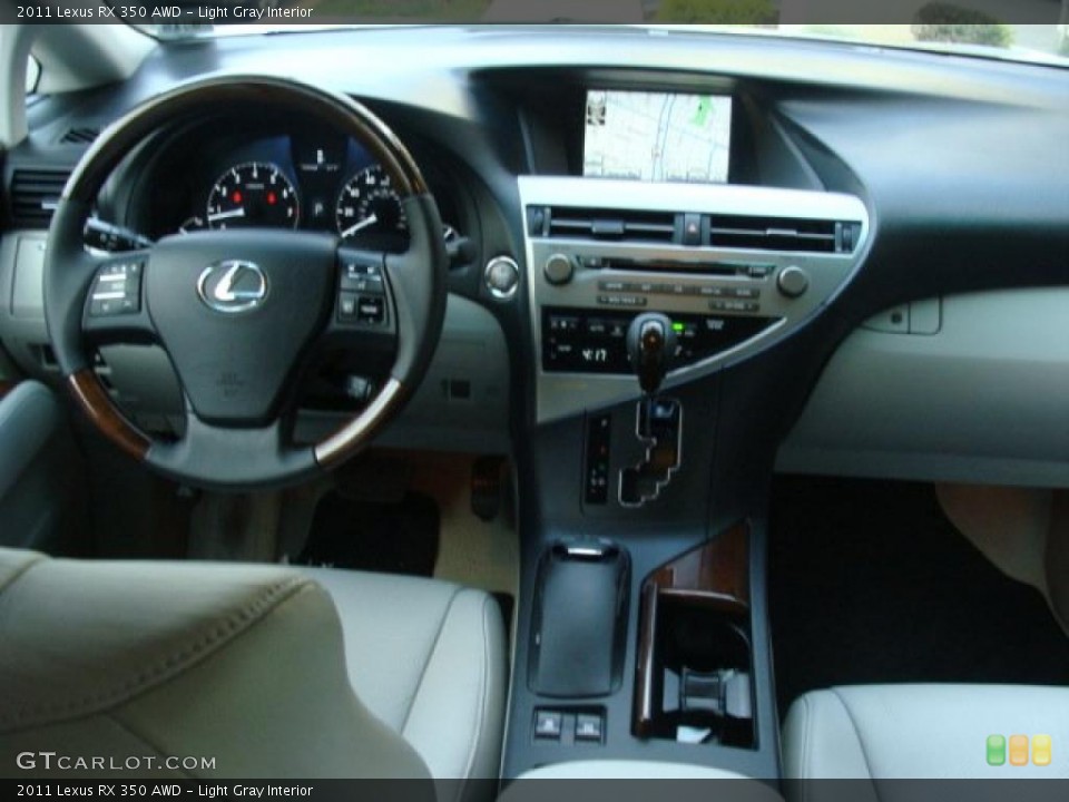 Light Gray Interior Dashboard for the 2011 Lexus RX 350 AWD #39647452