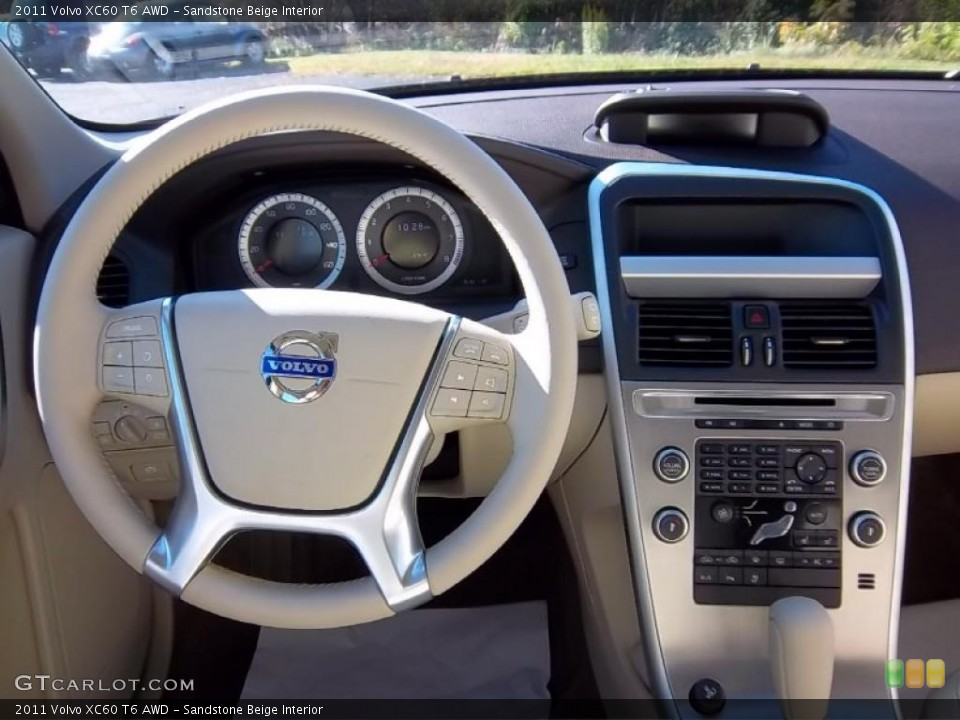 Sandstone Beige Interior Dashboard for the 2011 Volvo XC60 T6 AWD #39647472