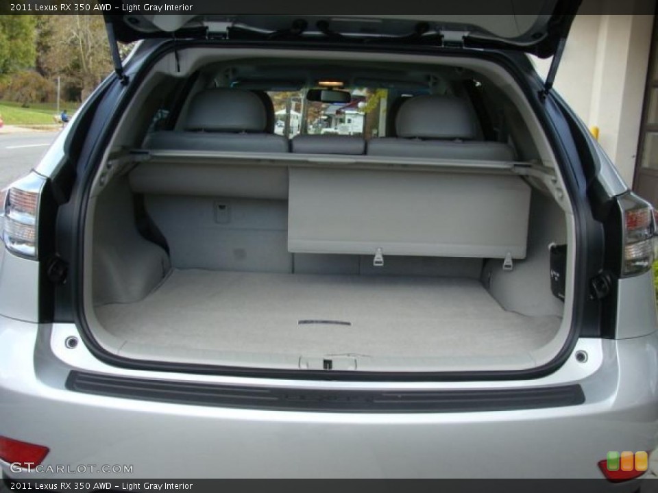 Light Gray Interior Trunk for the 2011 Lexus RX 350 AWD #39647516