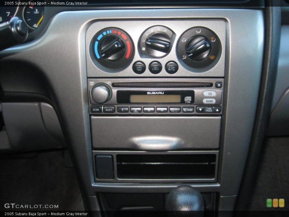 Medium Gray Interior Controls for the 2005 Subaru Baja Sport #39648308