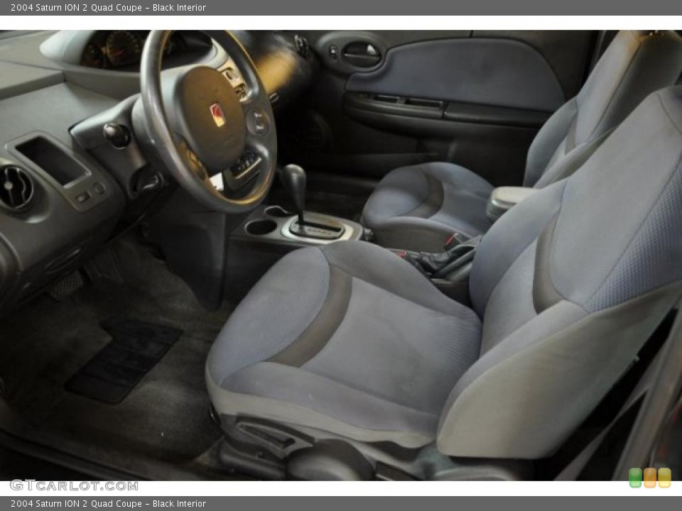 Black Interior Photo for the 2004 Saturn ION 2 Quad Coupe #39648876