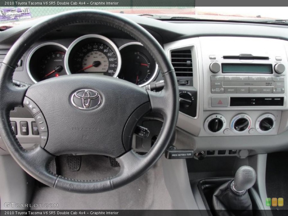 Graphite Interior Dashboard for the 2010 Toyota Tacoma V6 SR5 Double Cab 4x4 #39649076
