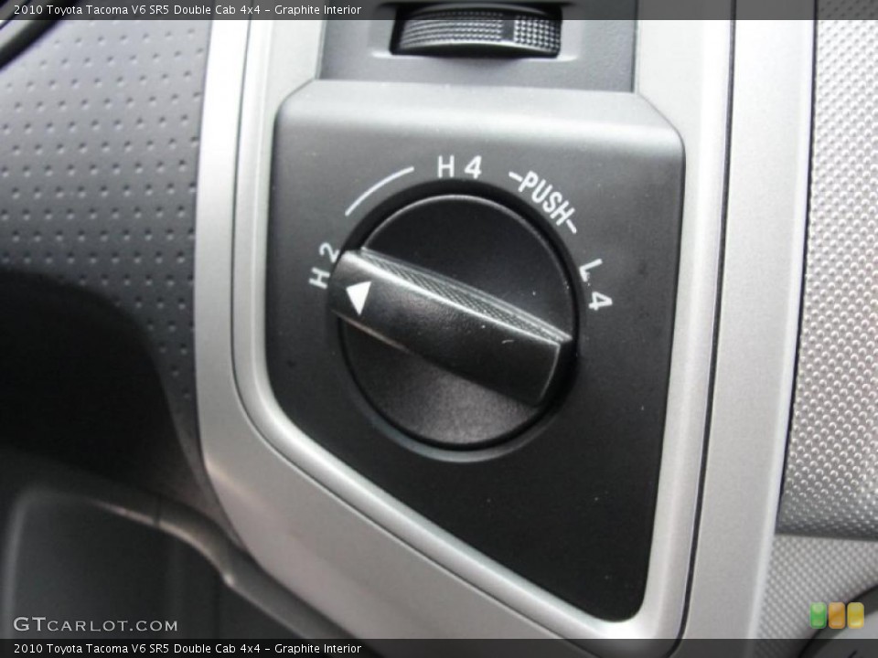 Graphite Interior Controls for the 2010 Toyota Tacoma V6 SR5 Double Cab 4x4 #39649164