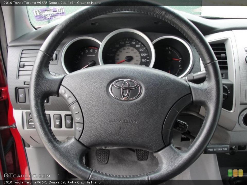Graphite Interior Steering Wheel for the 2010 Toyota Tacoma V6 SR5 Double Cab 4x4 #39649192