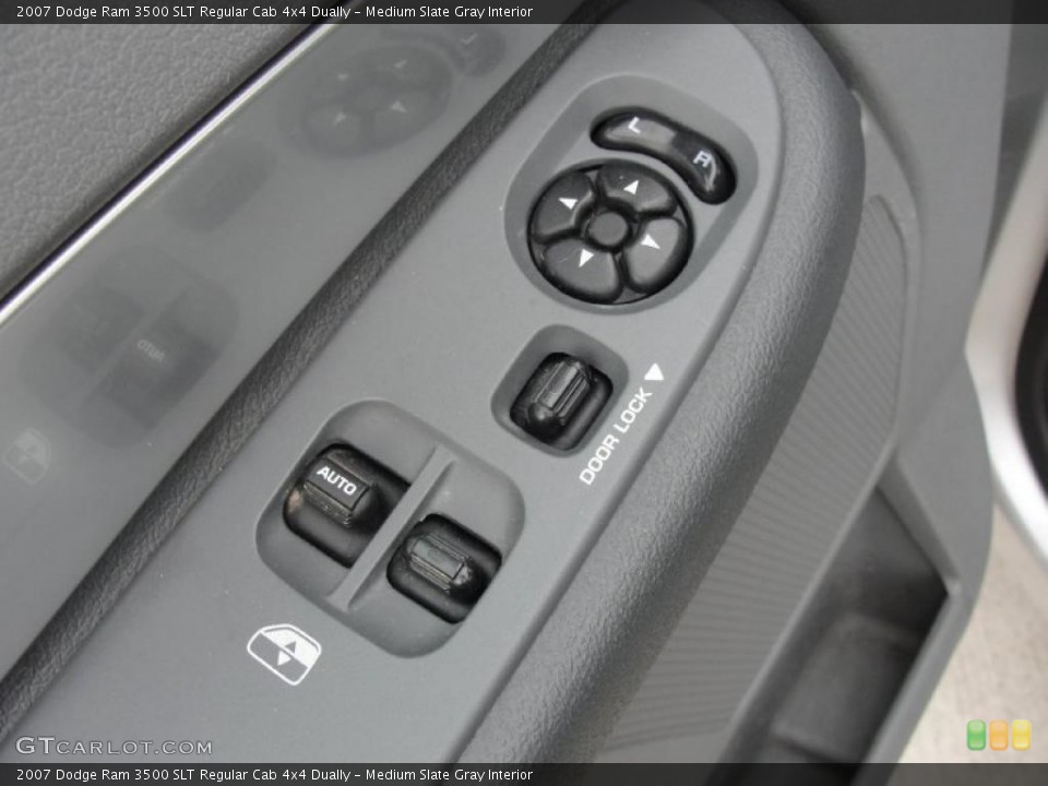 Medium Slate Gray Interior Controls for the 2007 Dodge Ram 3500 SLT Regular Cab 4x4 Dually #39650820