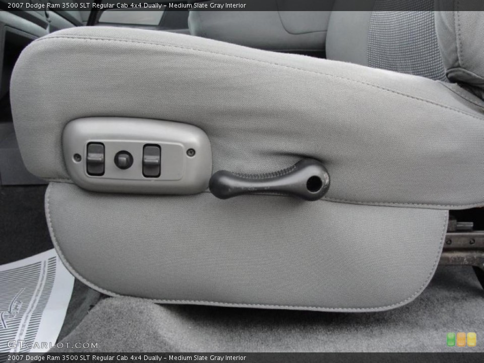 Medium Slate Gray Interior Controls for the 2007 Dodge Ram 3500 SLT Regular Cab 4x4 Dually #39650848
