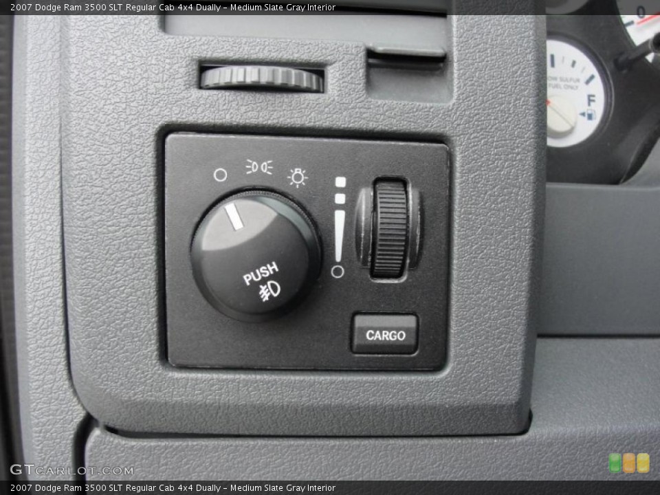 Medium Slate Gray Interior Controls for the 2007 Dodge Ram 3500 SLT Regular Cab 4x4 Dually #39650988