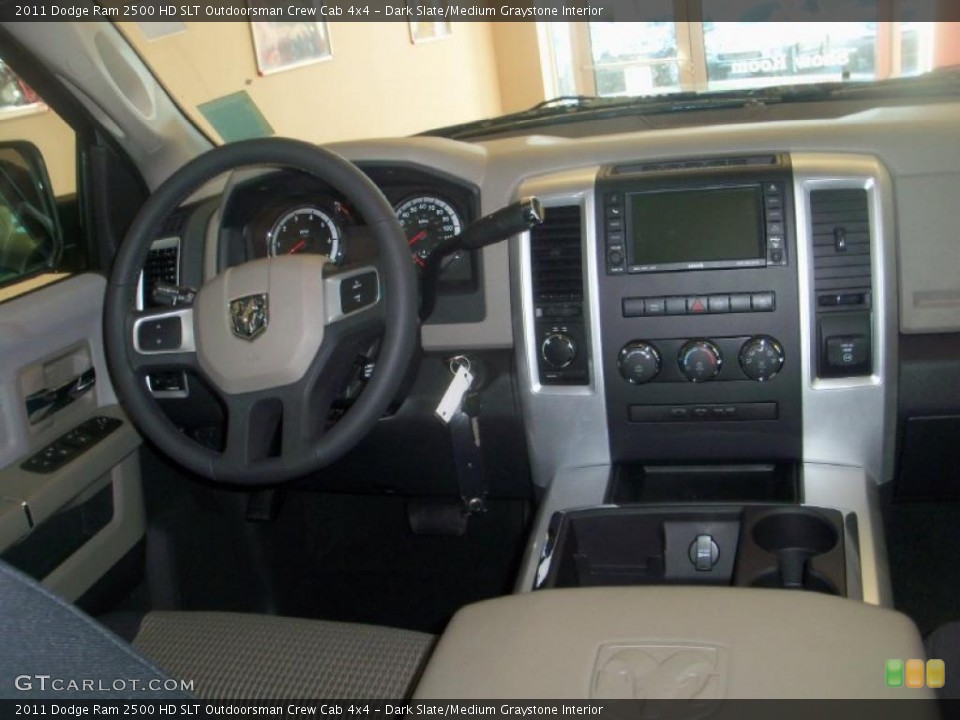 Dark Slate/Medium Graystone Interior Dashboard for the 2011 Dodge Ram 2500 HD SLT Outdoorsman Crew Cab 4x4 #39651532