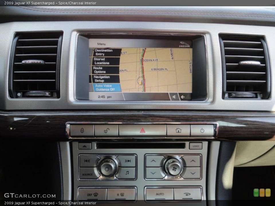 Spice/Charcoal Interior Navigation for the 2009 Jaguar XF Supercharged #39654468