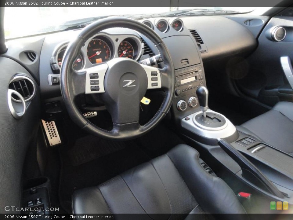 Charcoal Leather Interior Prime Interior for the 2006 Nissan 350Z Touring Coupe #39654736