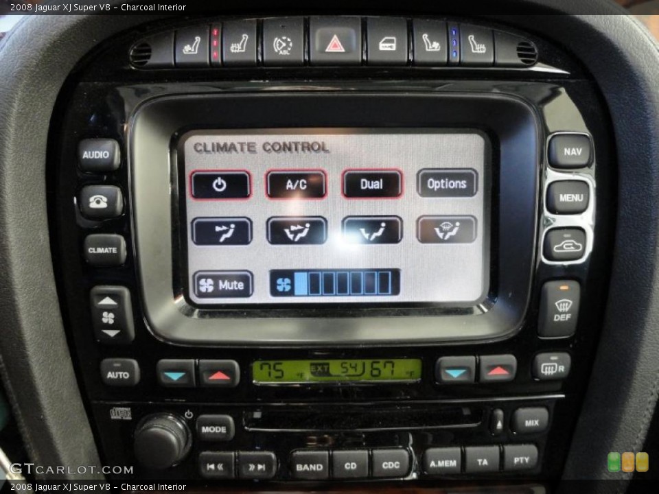 Charcoal Interior Controls for the 2008 Jaguar XJ Super V8 #39655300