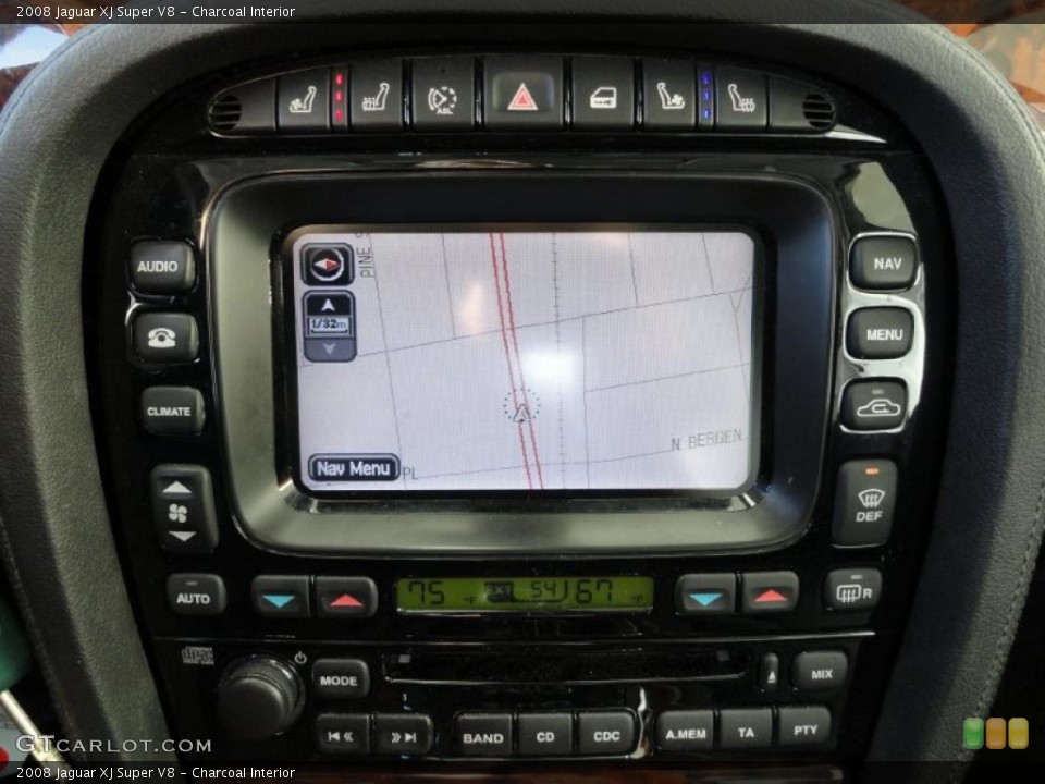 Charcoal Interior Navigation for the 2008 Jaguar XJ Super V8 #39655324