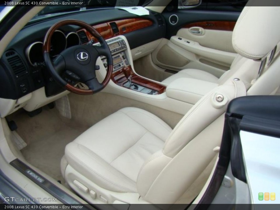 Ecru Interior Prime Interior for the 2008 Lexus SC 430 Convertible #39660496