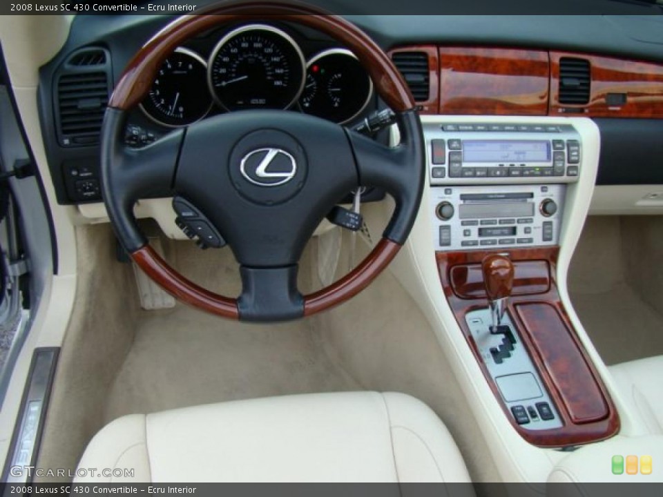 Ecru Interior Dashboard for the 2008 Lexus SC 430 Convertible #39660524