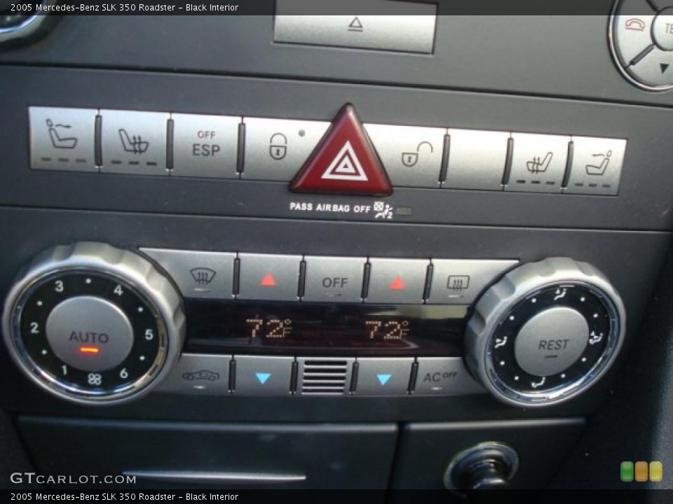 Black Interior Controls for the 2005 Mercedes-Benz SLK 350 Roadster #39663420