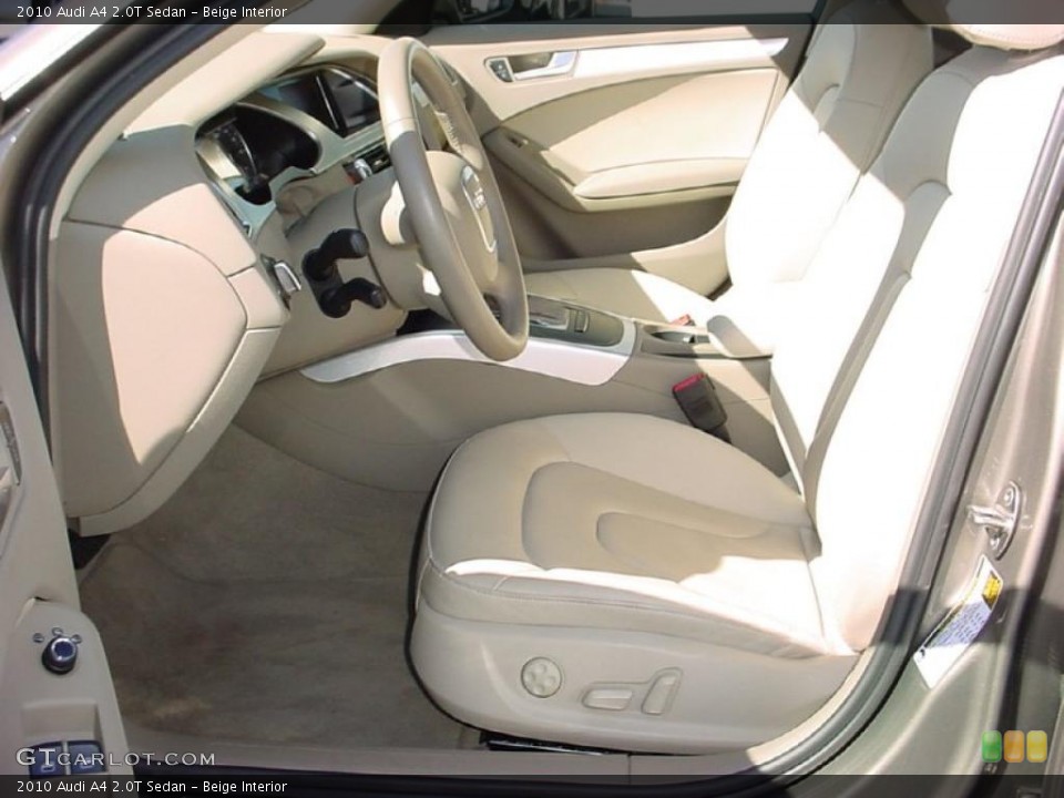 Beige 2010 Audi A4 Interiors