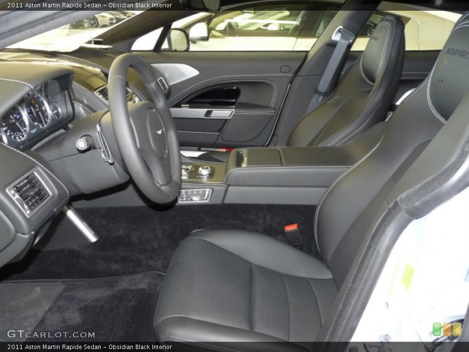 Obsidian Black Interior Photo for the 2011 Aston Martin Rapide Sedan #39664580