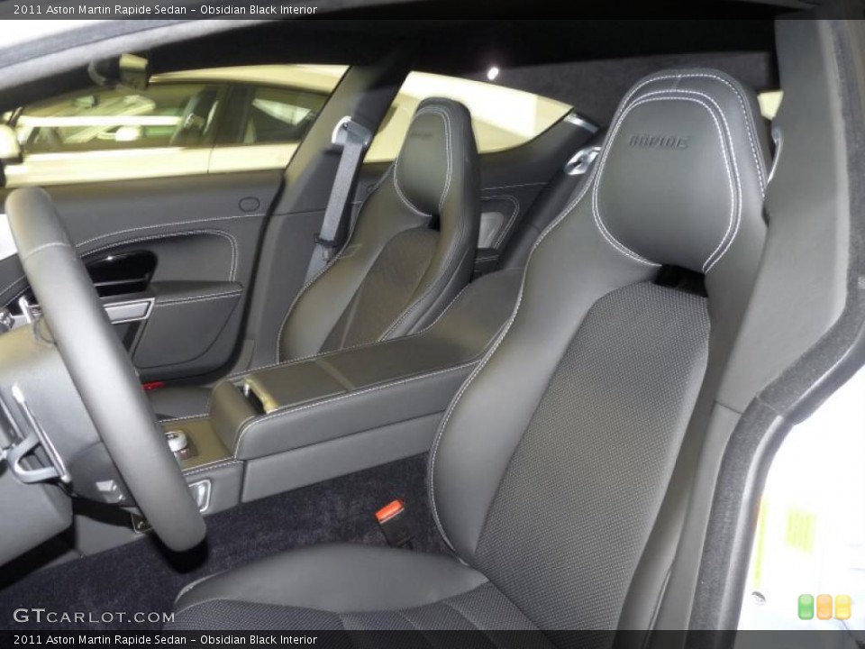 Obsidian Black Interior Photo for the 2011 Aston Martin Rapide Sedan #39664588