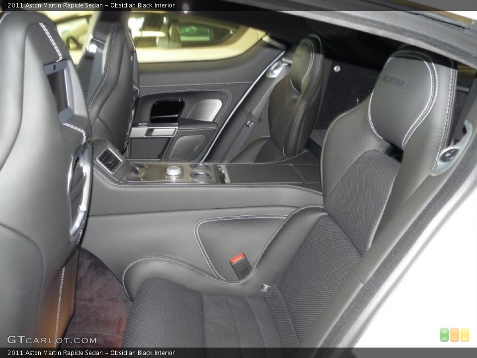 Obsidian Black Interior Photo for the 2011 Aston Martin Rapide Sedan #39664624
